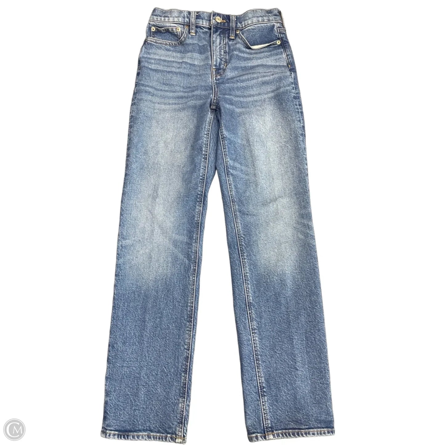 Jeans Straight By J. Crew In Blue Denim, Size: 2l