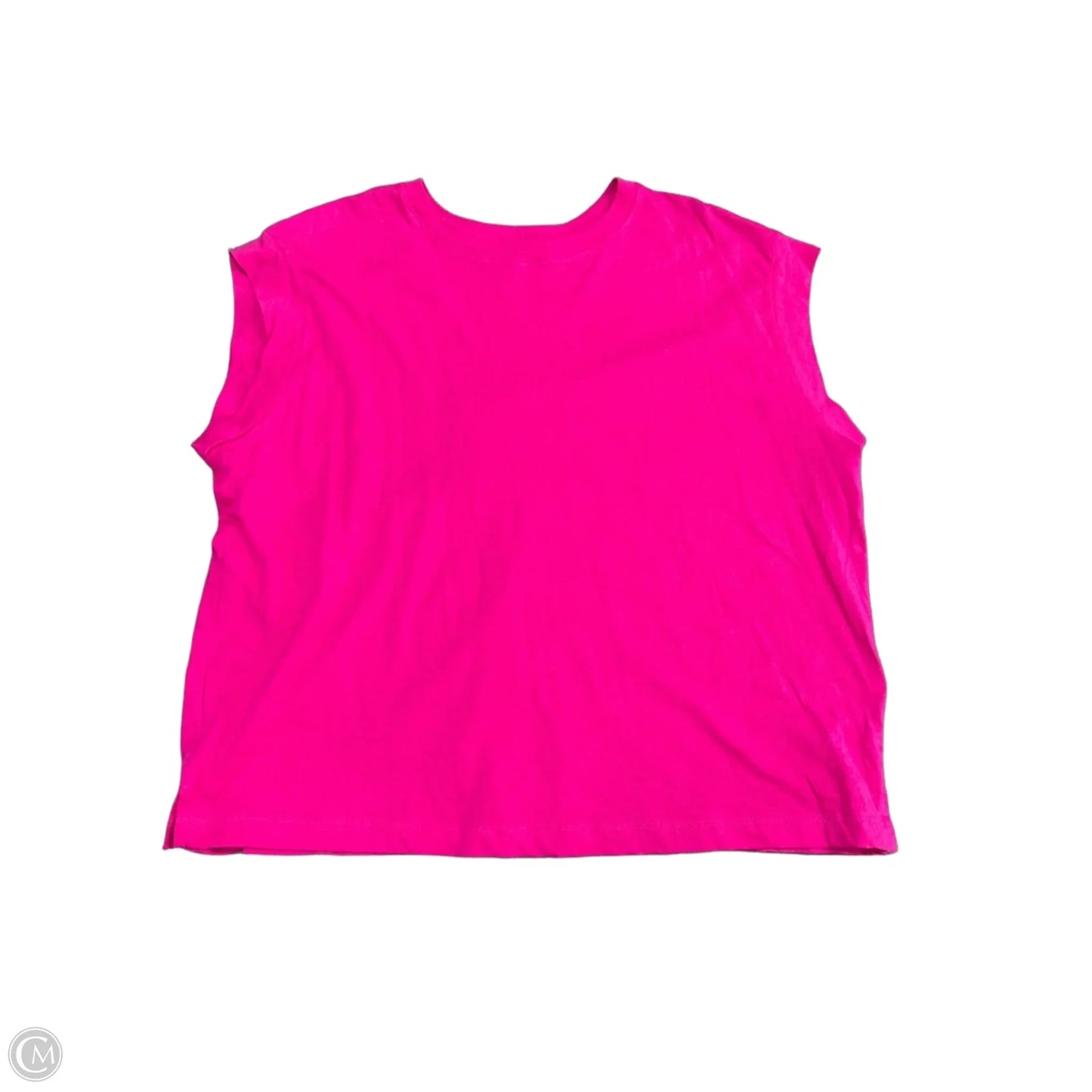 Top Short Sleeve Basic By A New Day In Pink, Size: Xxl
