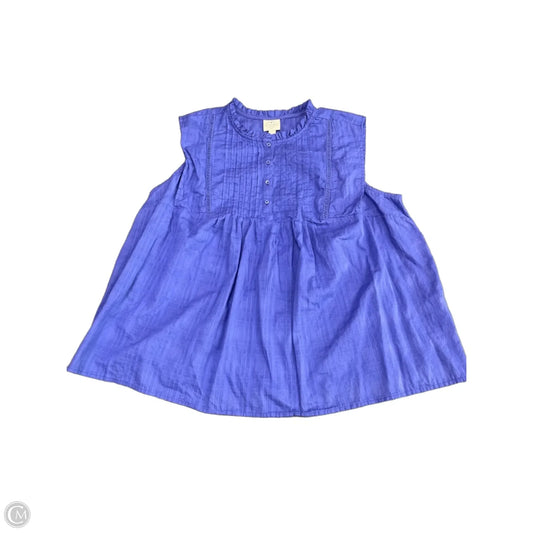 Top Sleeveless By St Johns Bay In Purple, Size: 1x
