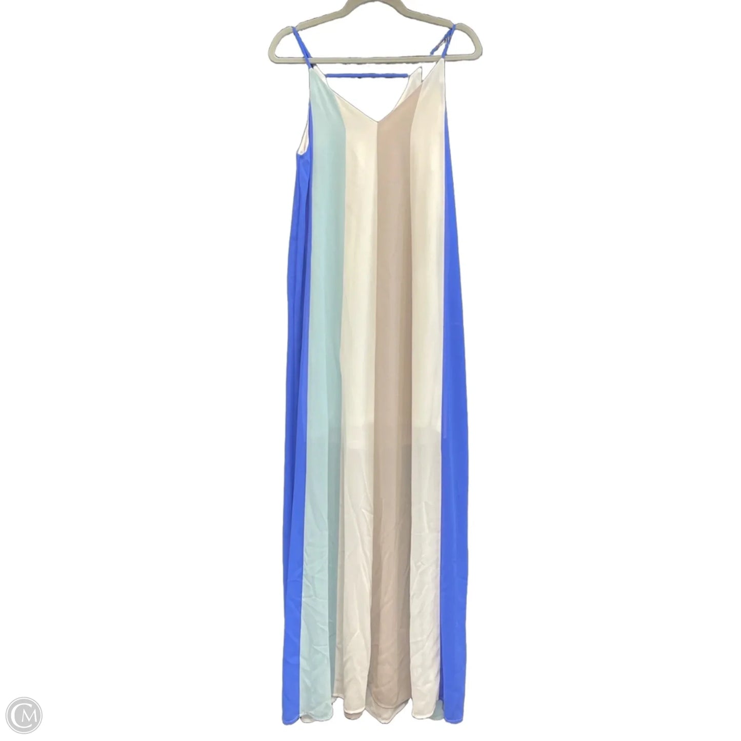 Dress Casual Maxi By Impeccable Pig In Blue & White, Size: S