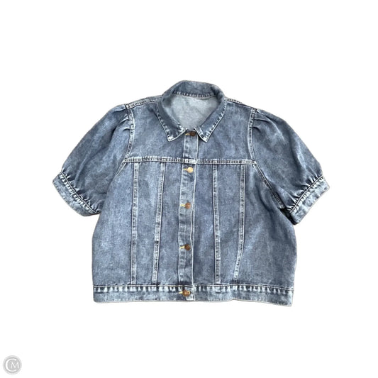 Jacket Denim By Cme In Blue Denim, Size: Xl