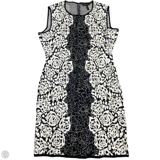 Dress Casual Short By Bcbgmaxazria In Black & Cream, Size: L