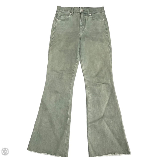 Jeans Flared By Veronica Beard In Green Denim, Size: 2