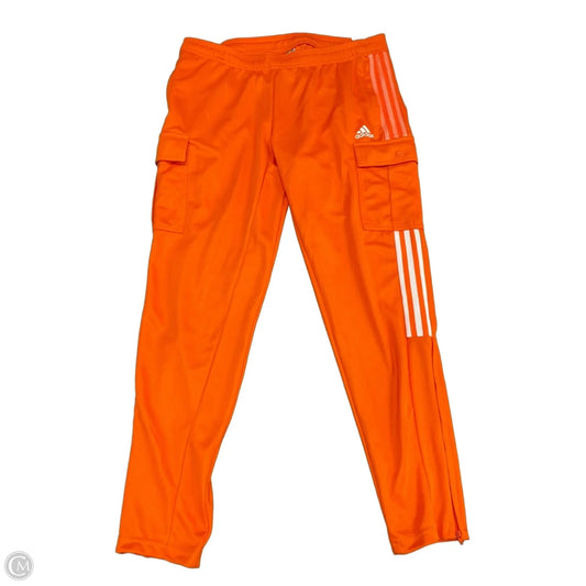 Athletic Pants By Adidas In Orange, Size: Xl