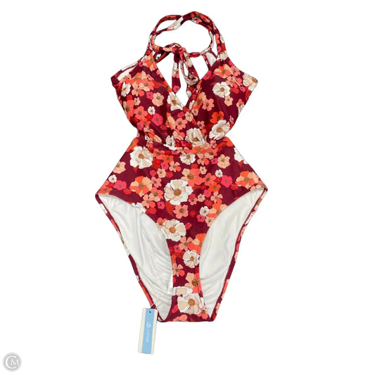 Swimsuit By Cupshe In Red & White, Size: 3x