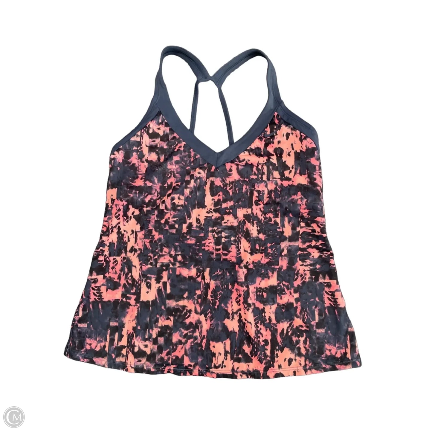 Athletic Tank Top By Nike Apparel In Grey & Pink, Size: 6