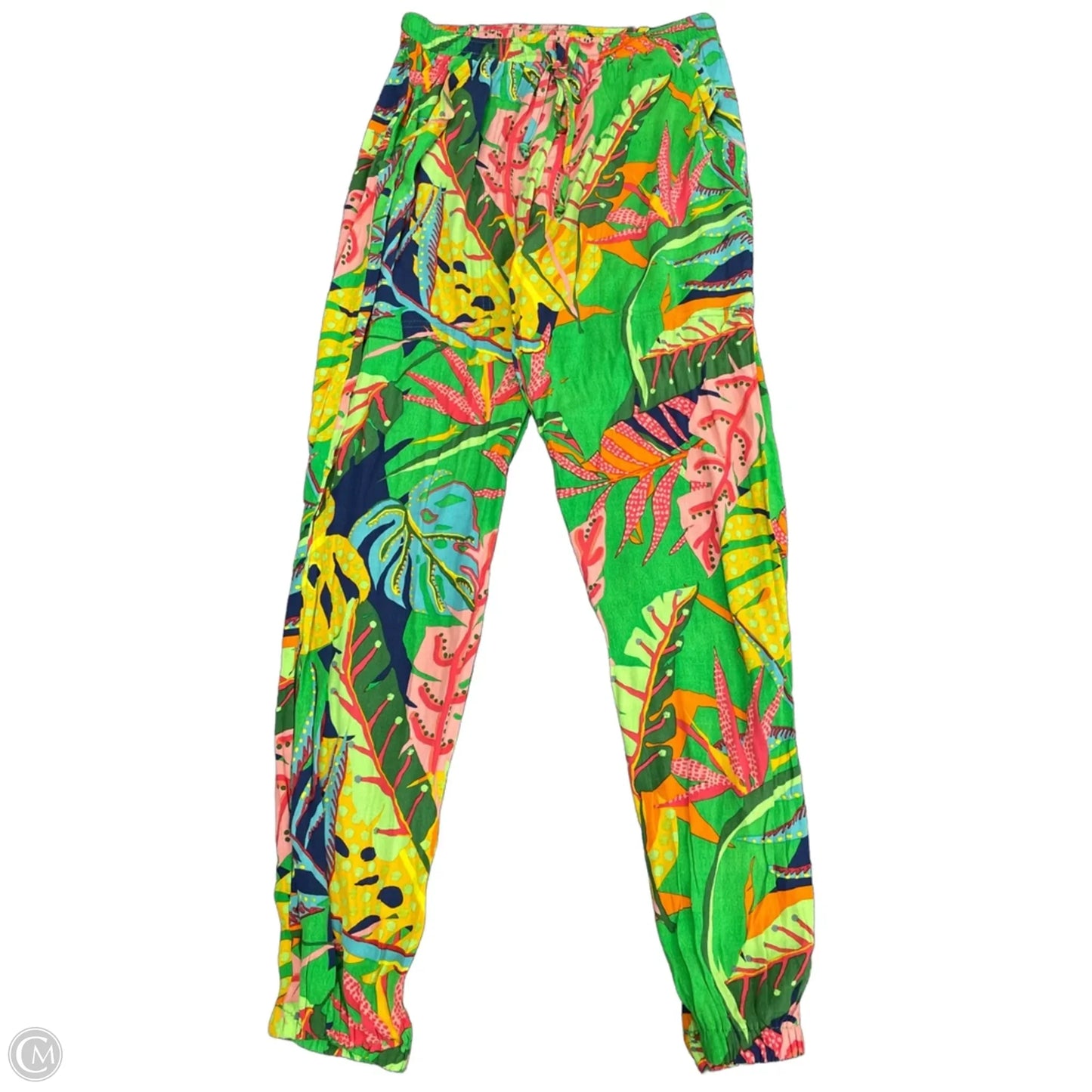 Pants Joggers By Olivaceous In Tropical Print, Size: S