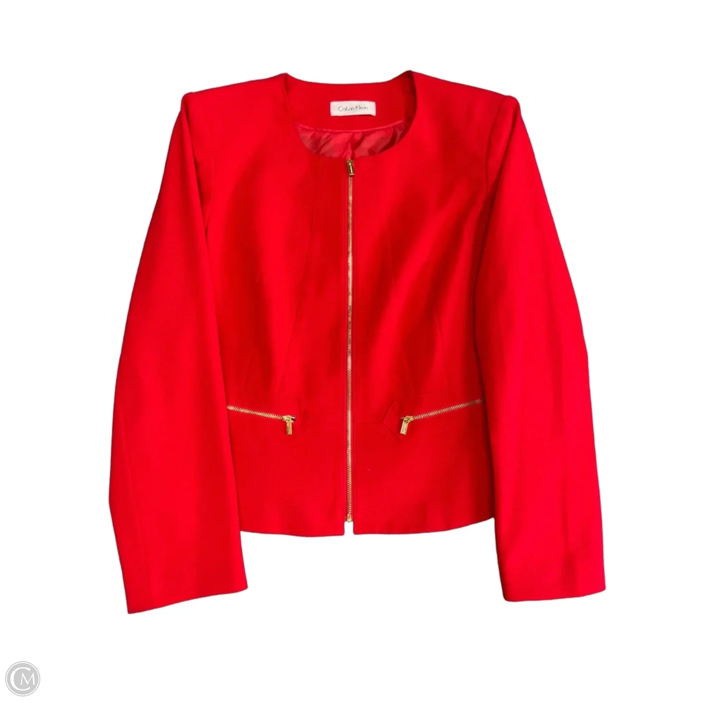 Blazer By Calvin Klein In Red, Size: L
