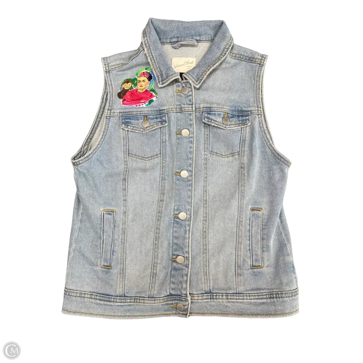 Vest Other By Universal Thread In Blue Denim, Size: M
