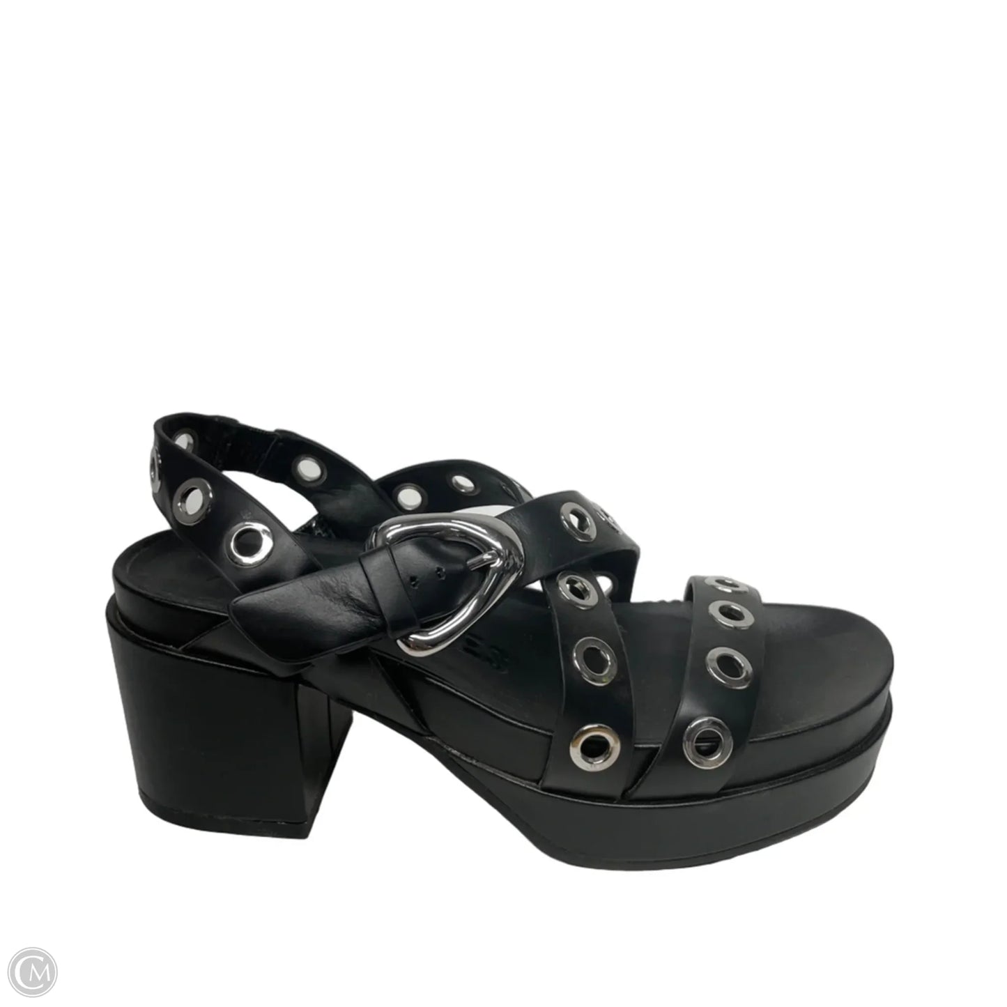 Sandals Heels Block By Aerosoles In Black, Size: 8