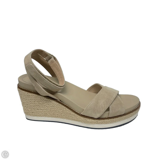 Sandals Heels Wedge By Cole-haan In Cream, Size: 8