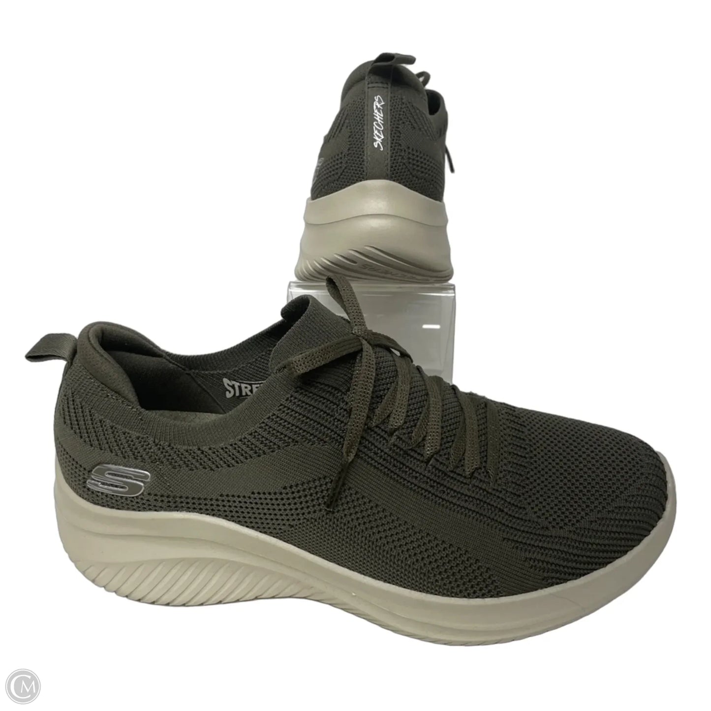 Shoes Athletic By Skechers In Green, Size: 9.5