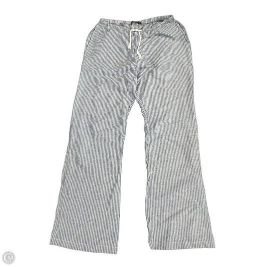 Pants Linen By Brandy Melville In Blue & White, Size: M
