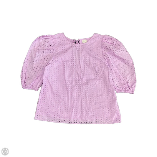 Top Short Sleeve By A New Day In Purple, Size: M