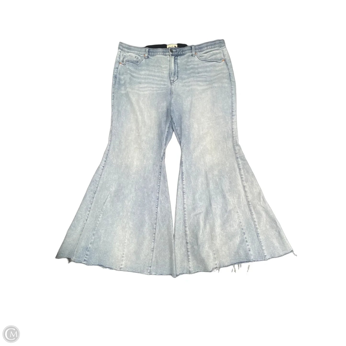 Jeans Wide Leg By Cmc In Blue Denim, Size: 22