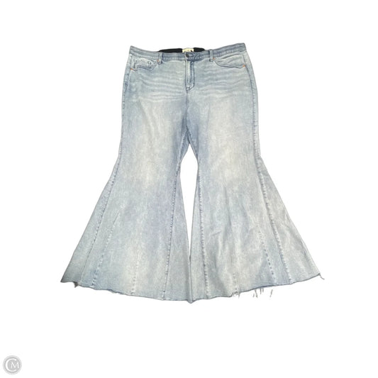 Jeans Wide Leg By Cmc In Blue Denim, Size: 22