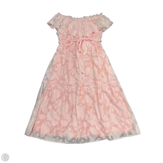 Dress Casual Midi By Clothes Mentor In Pink, Size: 20