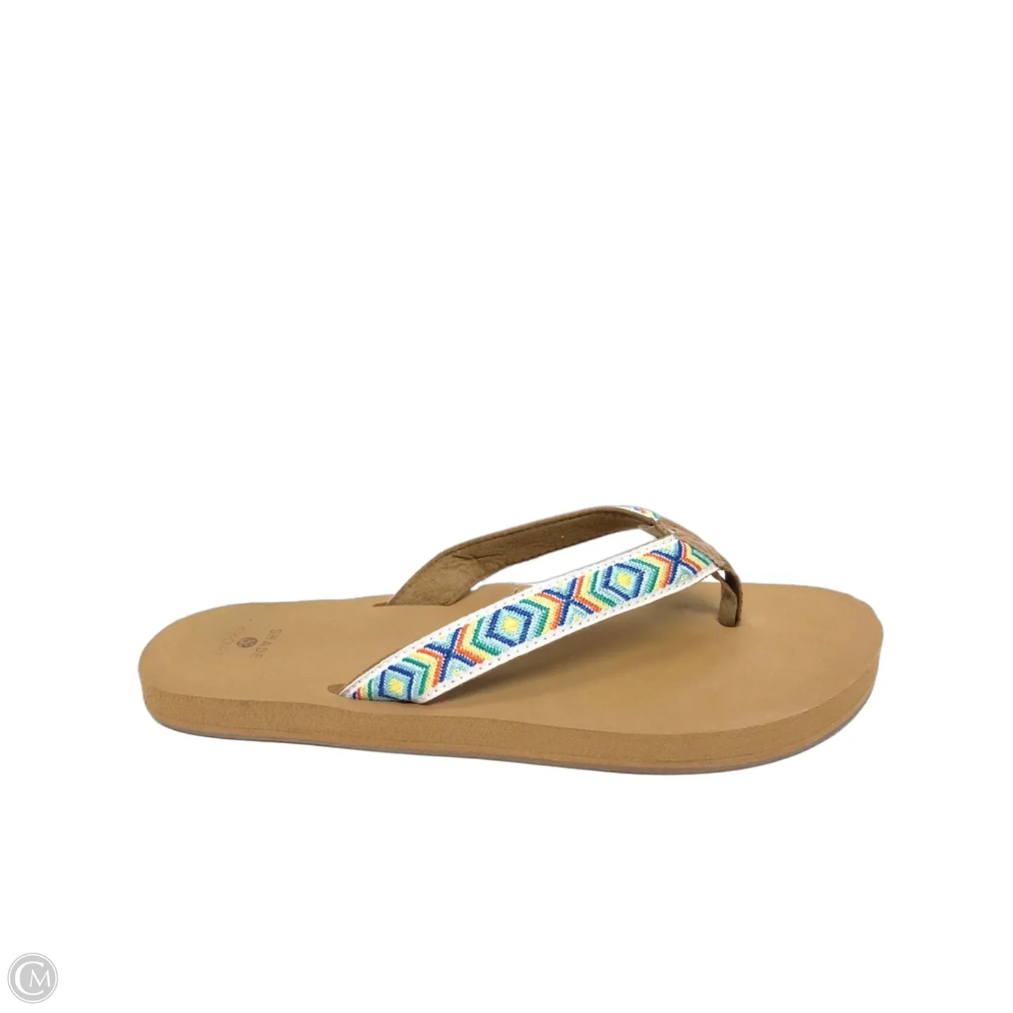Sandals Flip Flops By Shade & Shore In Brown, Size: 9
