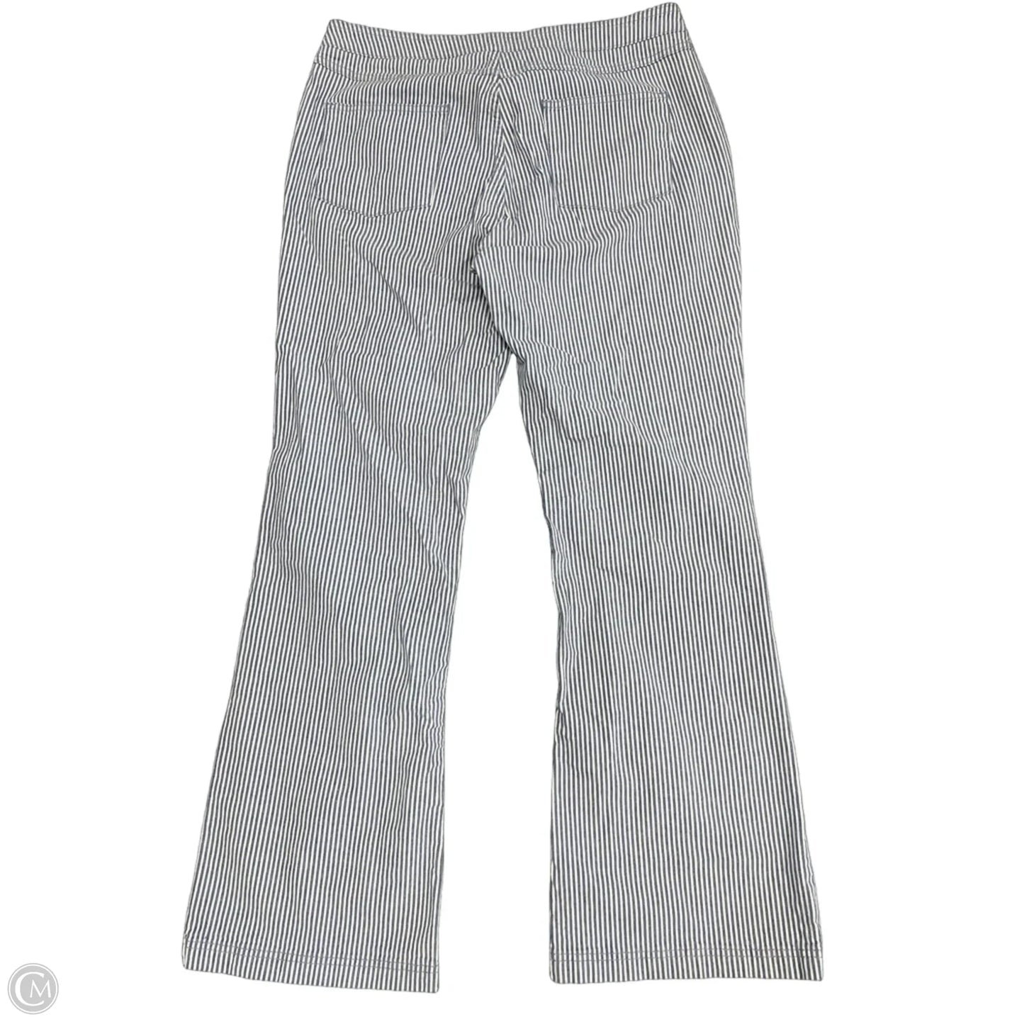 Jeans Straight By Boden In Blue & White, Size: 14