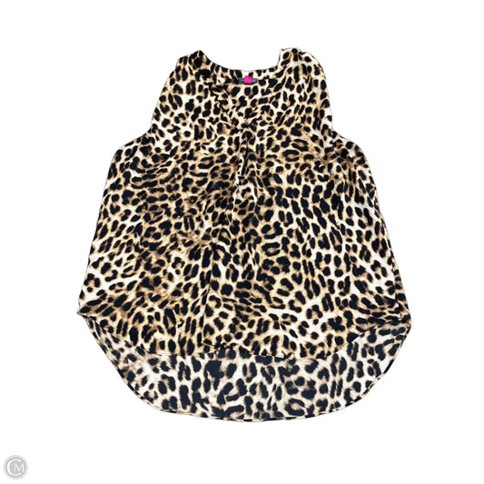 Top Sleeveless By Vince Camuto In Animal Print, Size: 1x