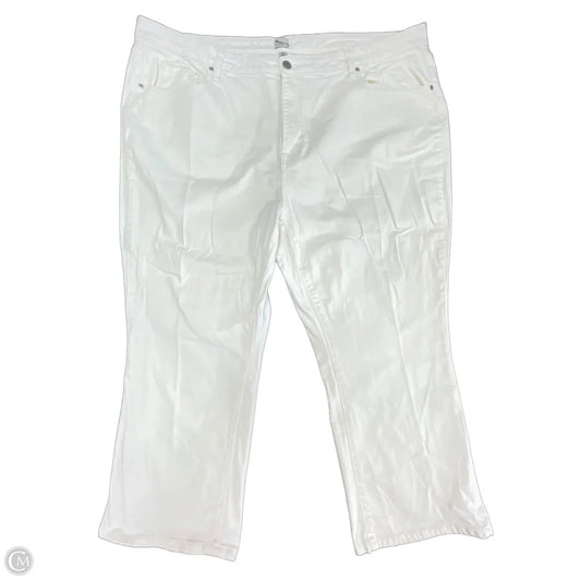 Jeans Straight By A New Day In Cream, Size: 24