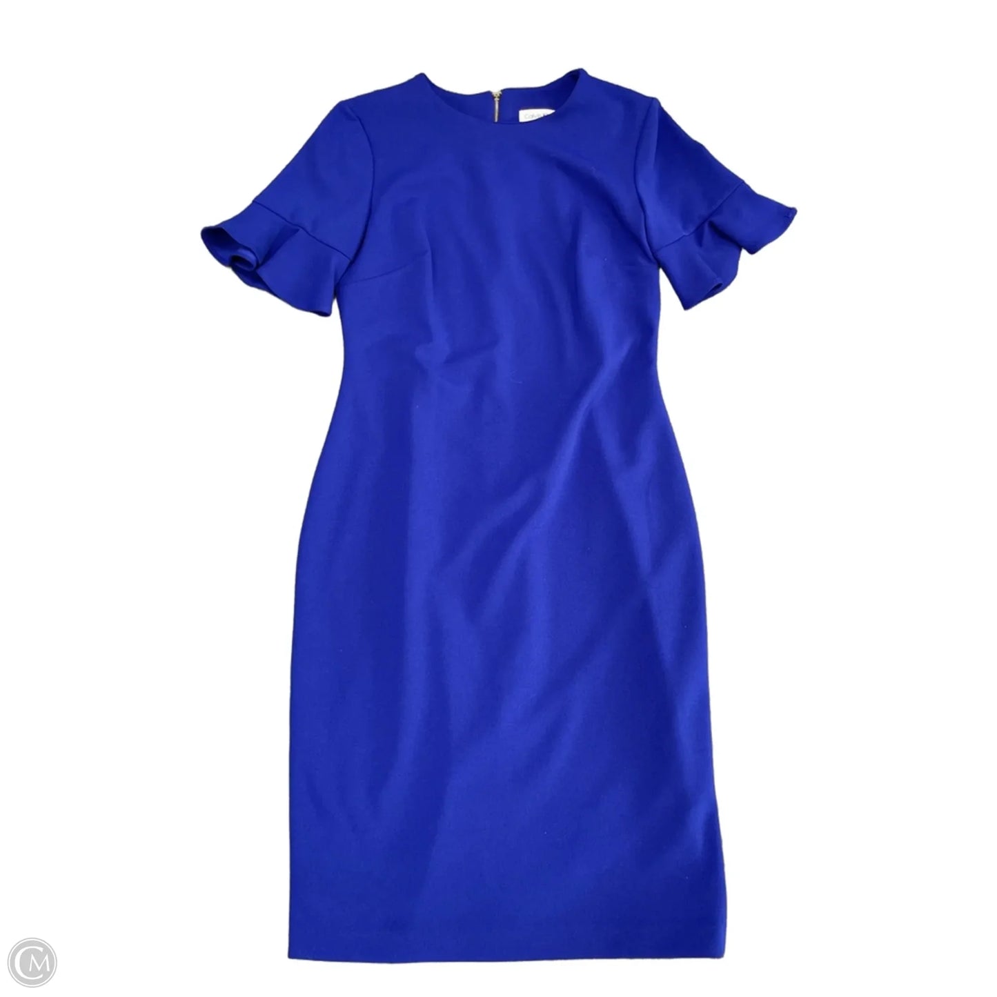 Dress Work By Calvin Klein In Blue, Size: 4