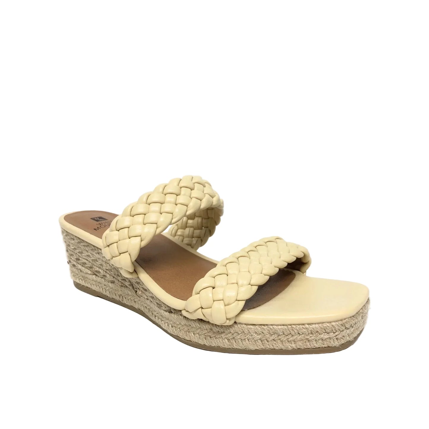 Sandals Heels Wedge By White Mountain In Yellow, Size: 8.5