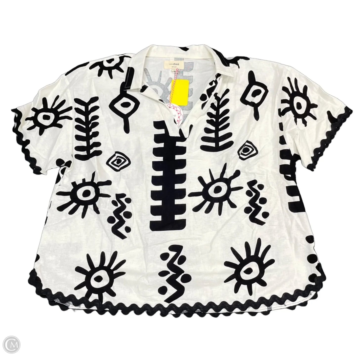 Pants Set 2pc By Umgee In Black & White, Size: L
