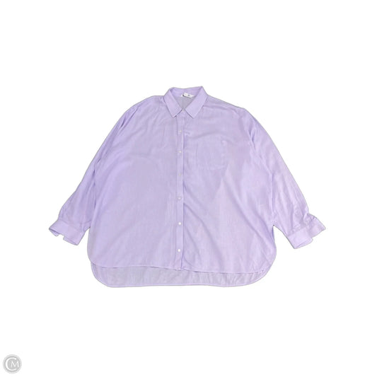 Top Long Sleeve By Old Navy In Purple, Size: Xxl
