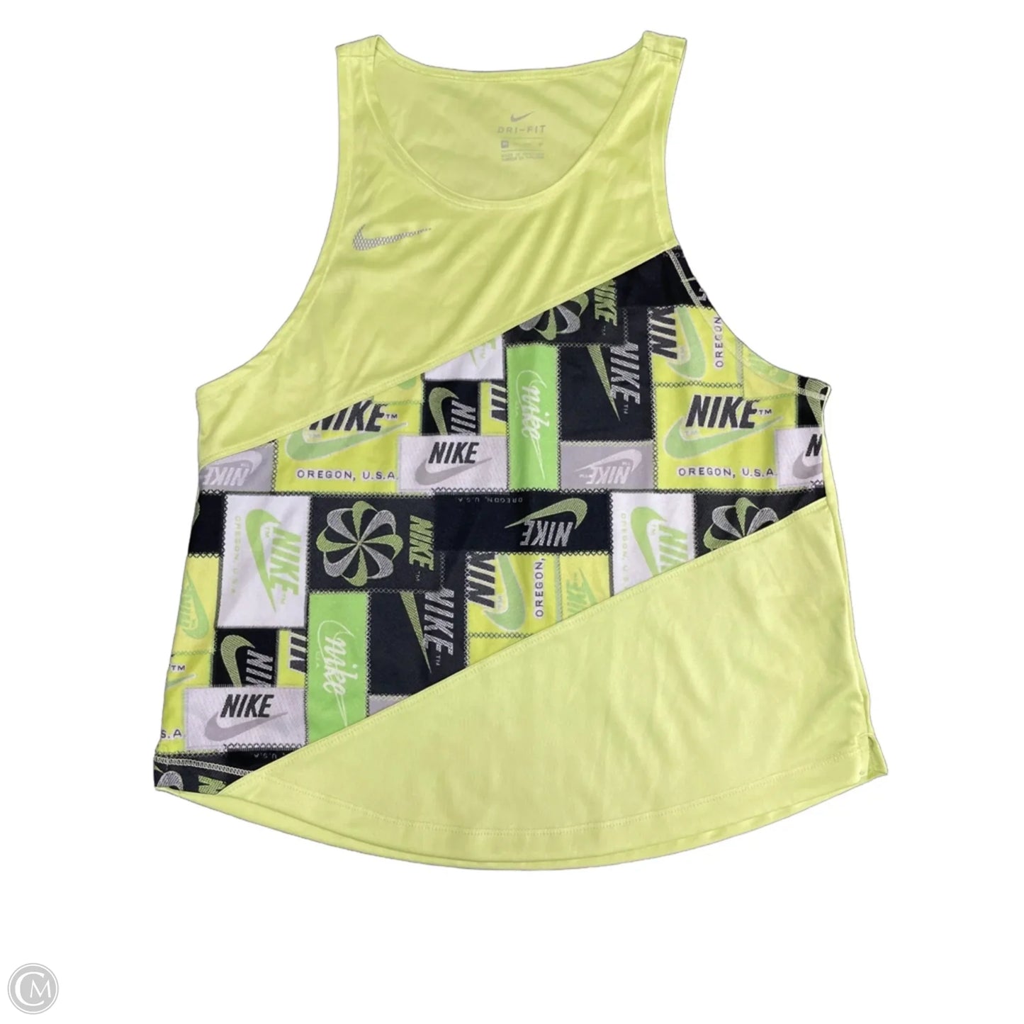 Athletic Tank Top By Nike Apparel In Chartreuse, Size: Xs