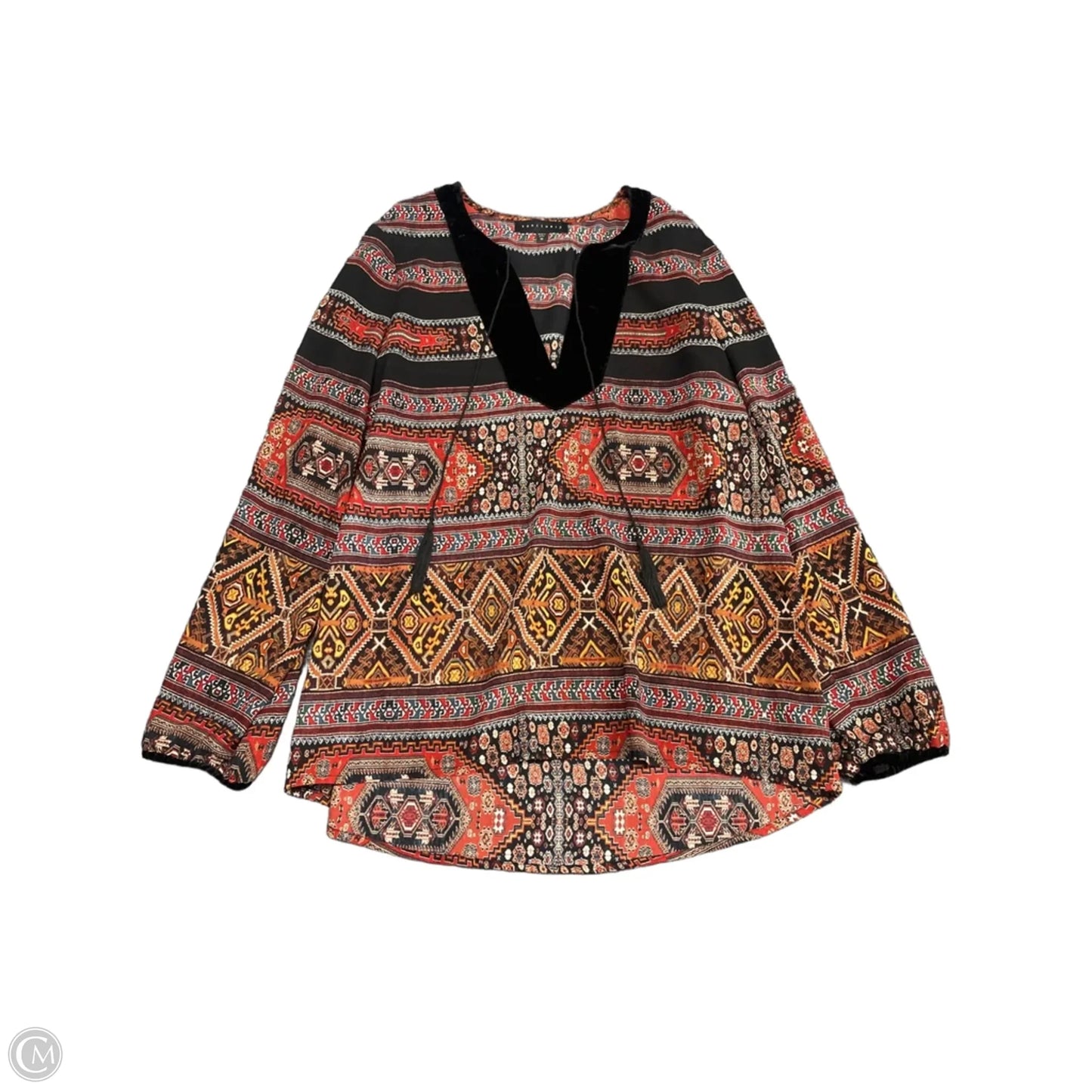 Top Long Sleeve By Sanctuary In Black & Red, Size: M