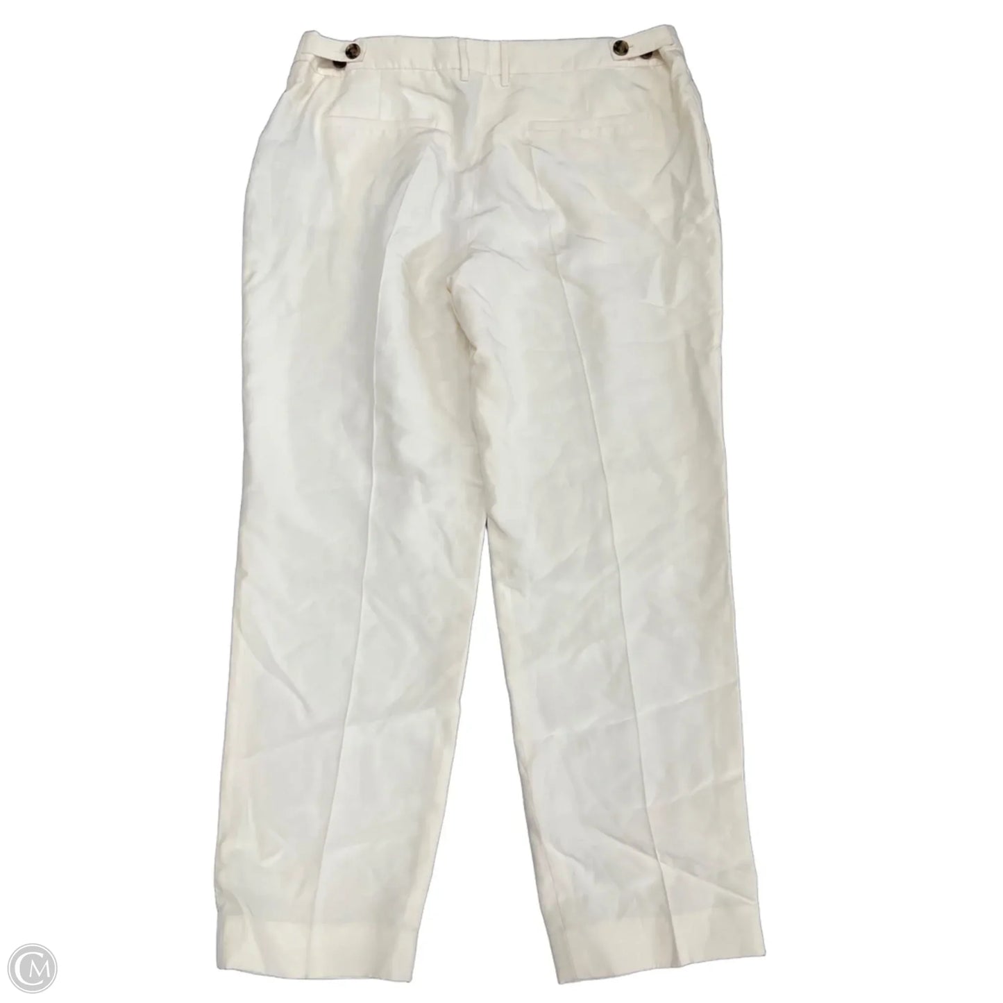 Pants Luxury Designer By Burberry In Cream, Size: 12