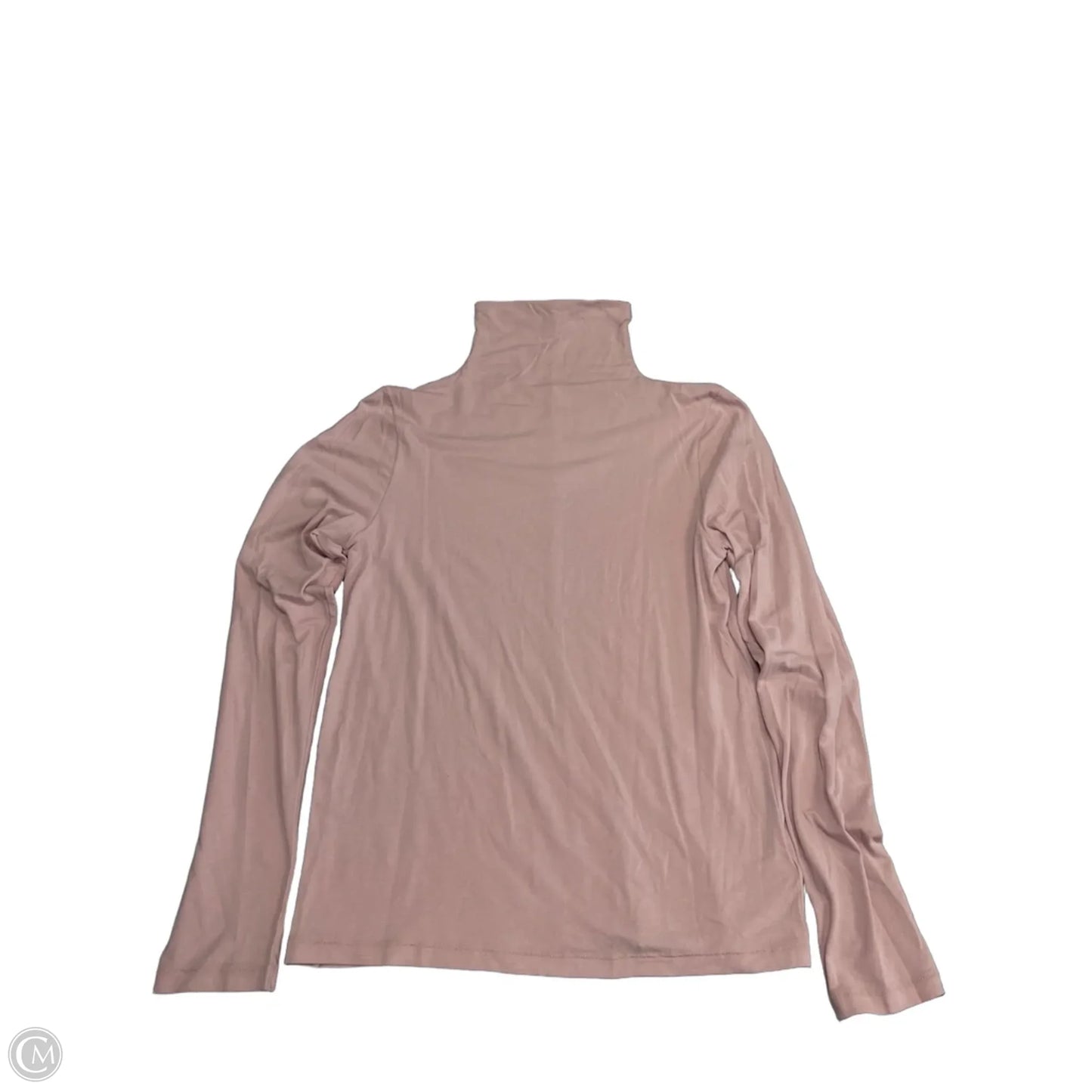 Top Long Sleeve Basic By Gap In Pink, Size: L