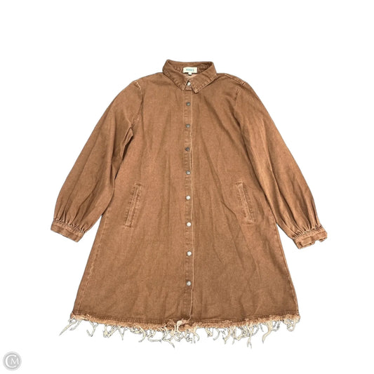 Dress Casual Short By Cmc In Brown, Size: L