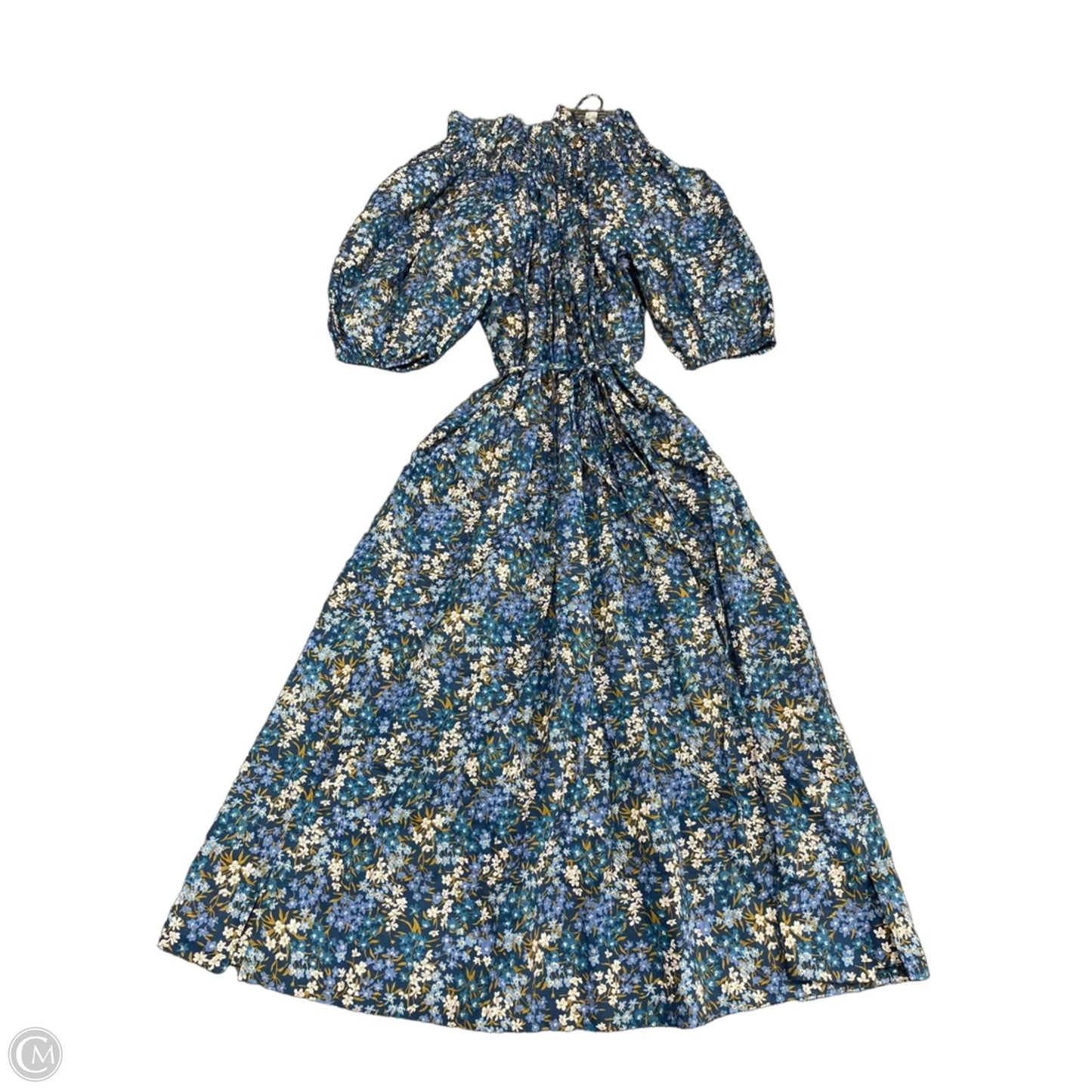 Dress Casual Midi By J. Crew In Blue & White, Size: S