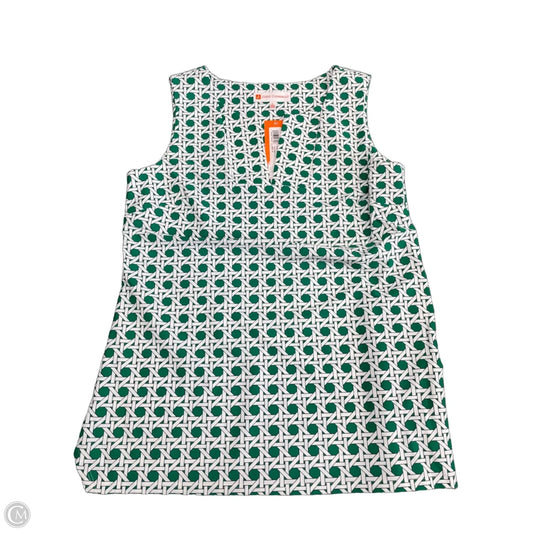 Top Sleeveless By Jude Connally In Green & White, Size: S