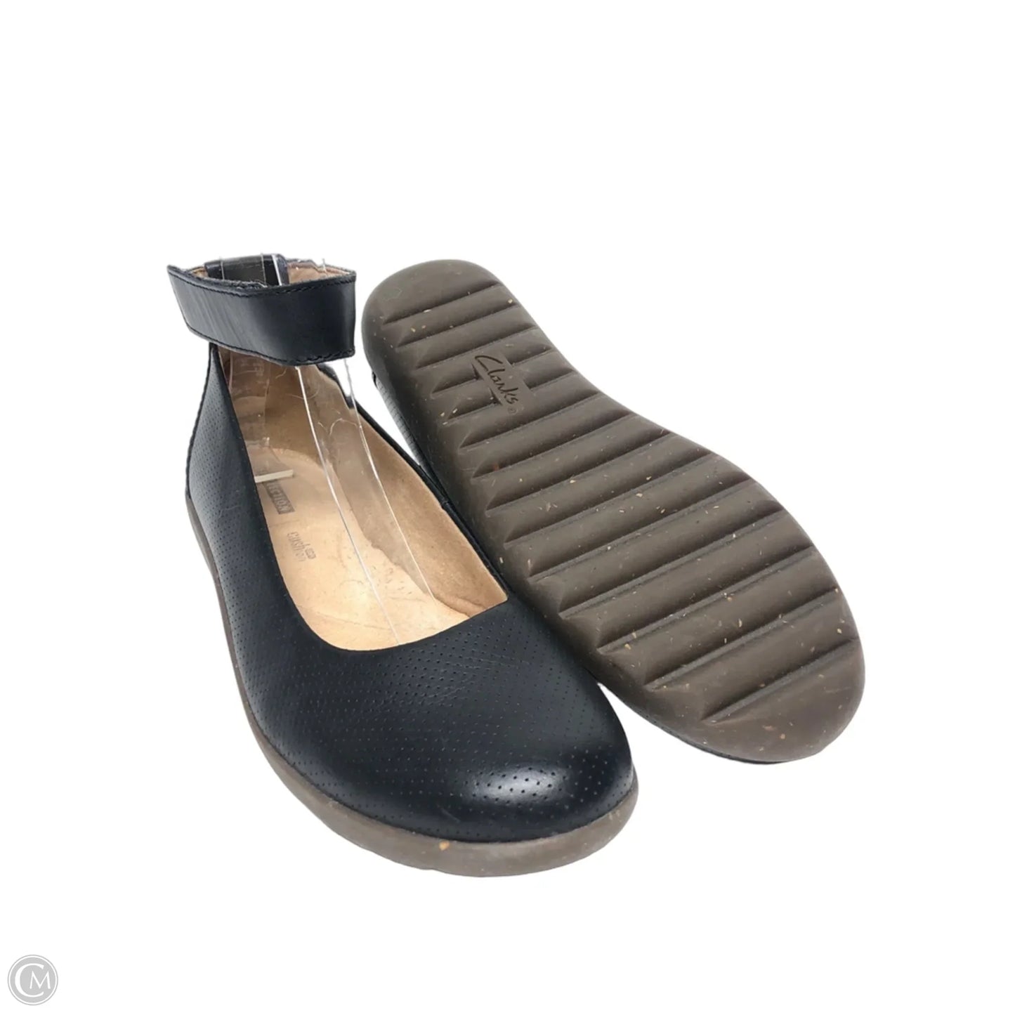 Shoes Flats By Clarks In Black, Size: 8.5