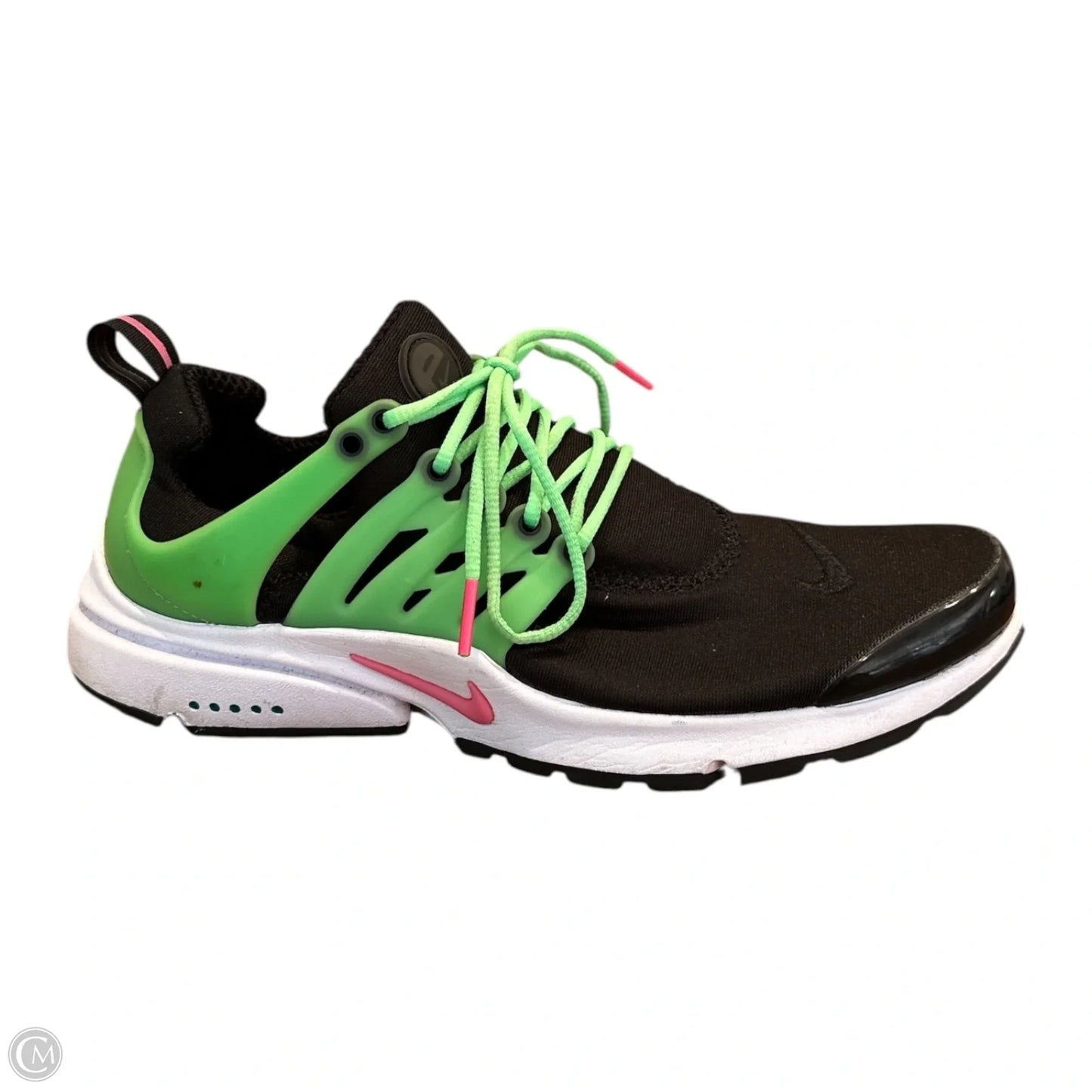 Shoes Athletic By Nike In Black & Green, Size: 9.5