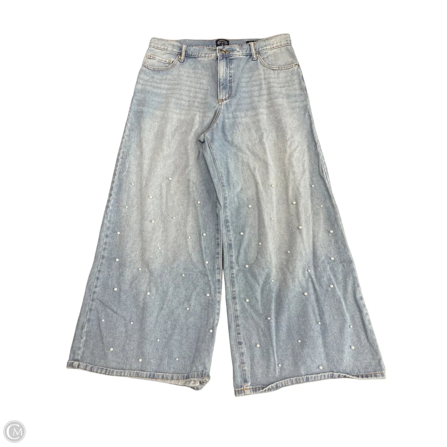 Jeans Wide Leg By Scoop In Blue Denim, Size: 10