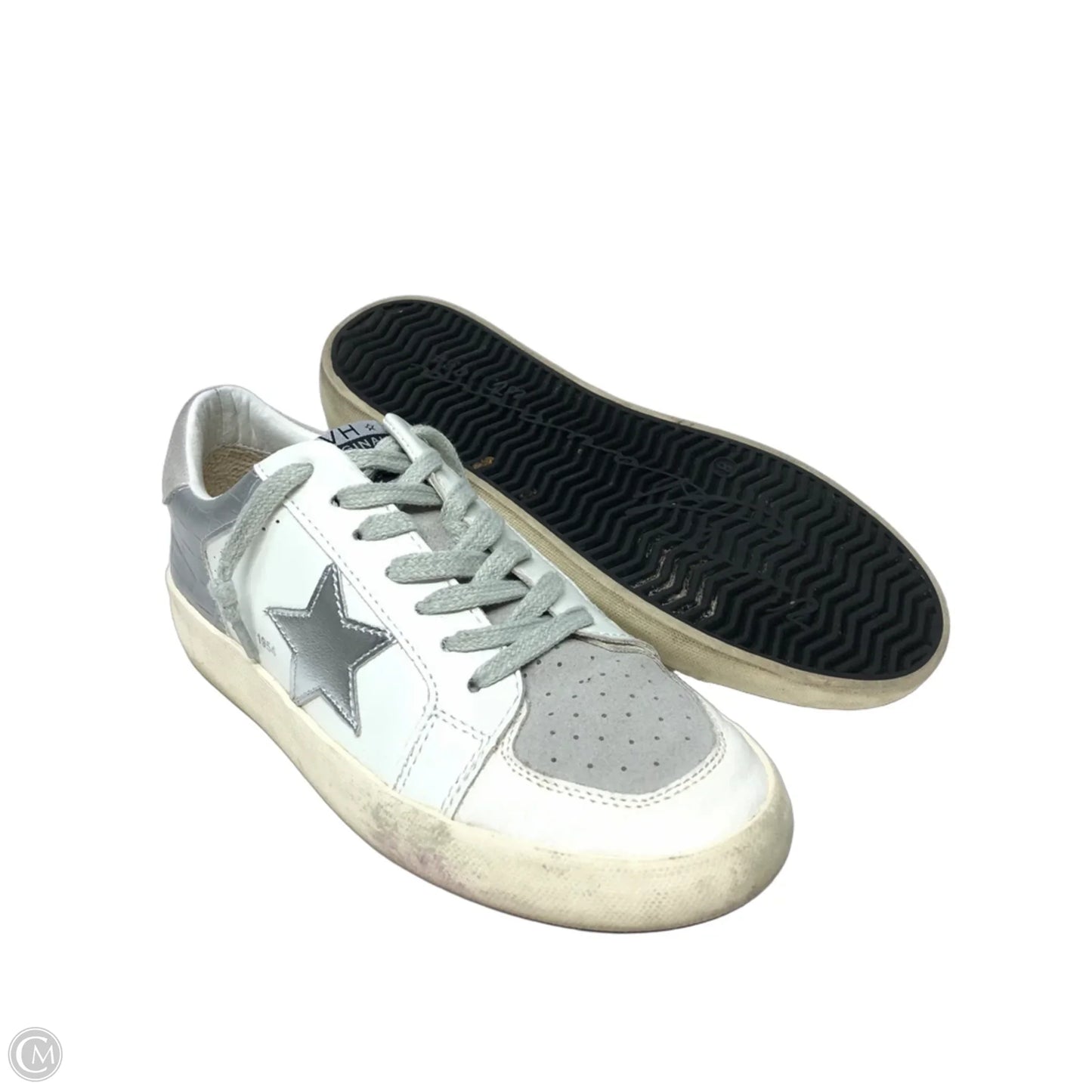 Shoes Sneakers By Vintage Havana In Grey & White, Size: 8