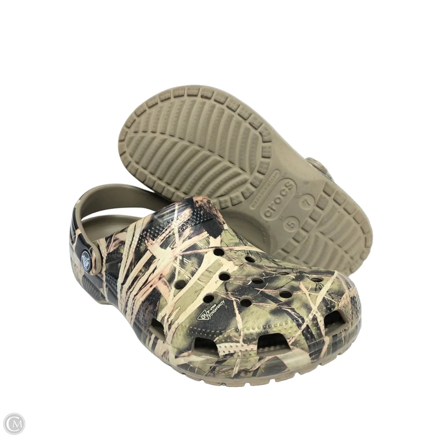 Sandals Sport By Crocs In Camouflage Print, Size: 7