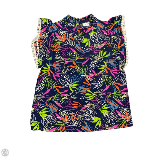 Top Short Sleeve By Thml In Navy, Size: Xs