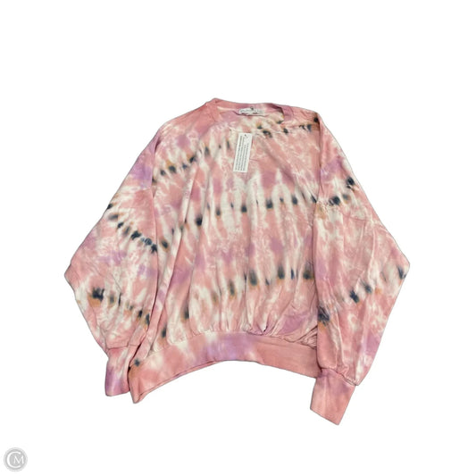 Sweater By Young Fabulous & Broke In Pink & Purple, Size: S