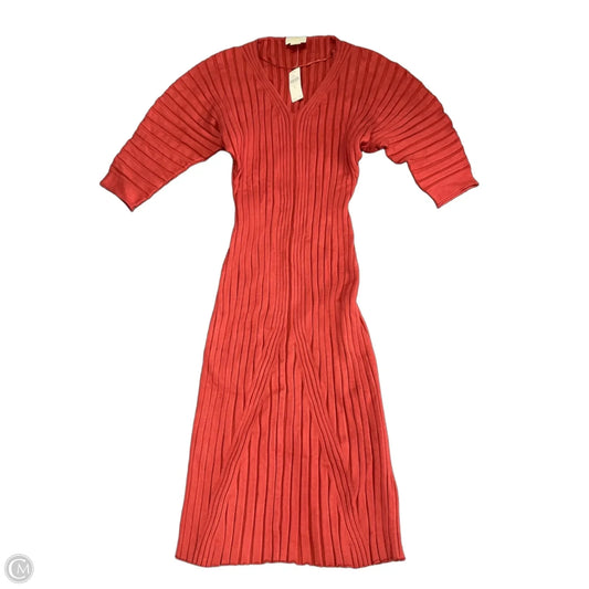 Dress Casual Midi By Maeve In Red, Size: M