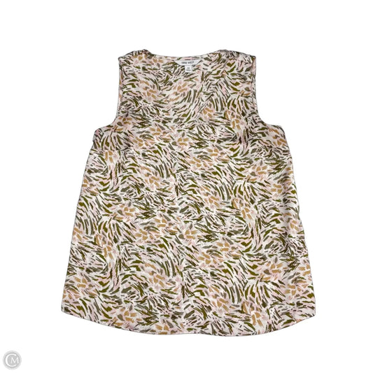 Top Sleeveless By Nine West In Green & Pink, Size: Xs