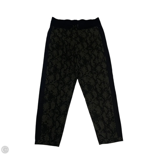 Athletic Pants By Jessica Simpson In Black & Green, Size: L