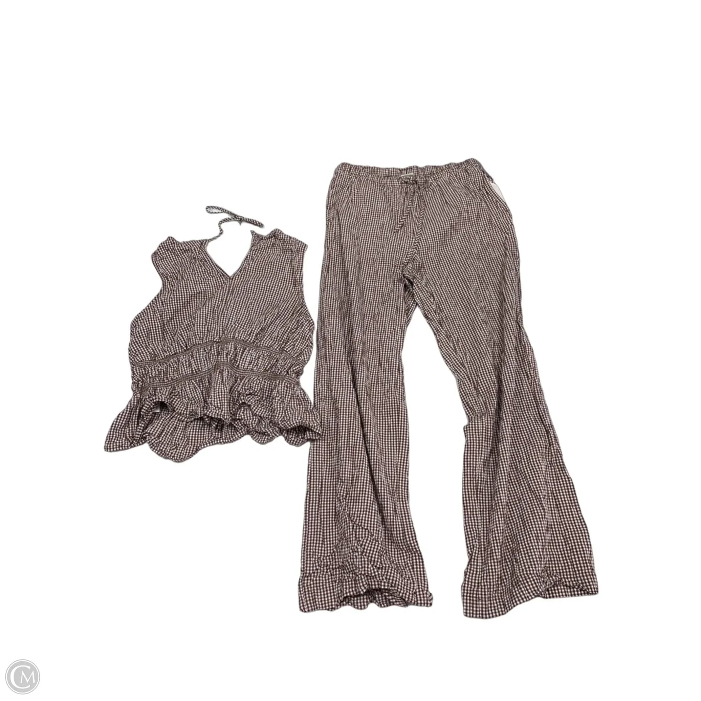 Pants Set 2pc By A New Day In Brown & White, Size: S