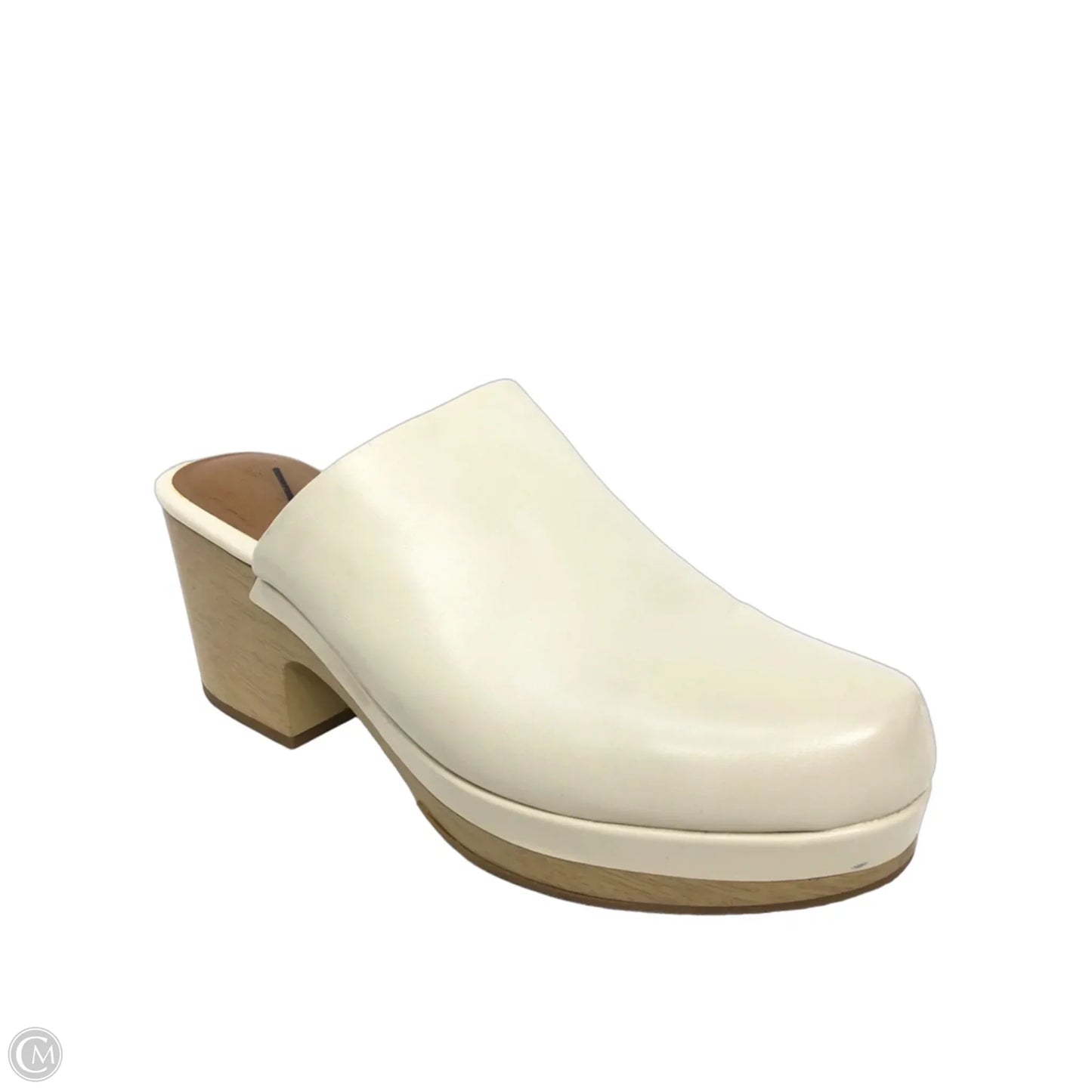 Shoes Heels Block By Universal Thread In Cream, Size: 12