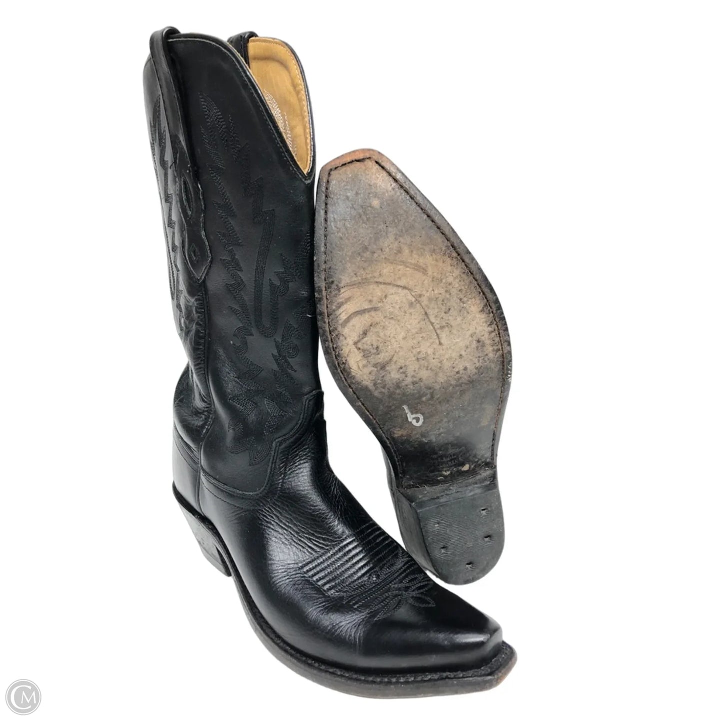 Boots Western By Old West In Black, Size: 7.5