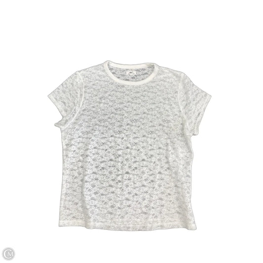 Top Short Sleeve By Aerie In White, Size: Xl